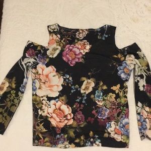 Floral off-the-shoulder top
